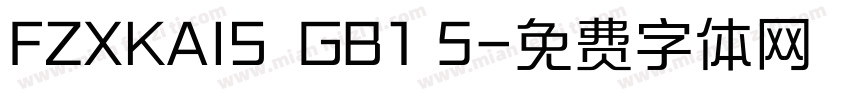 FZXKAIS  GB1 5字体转换